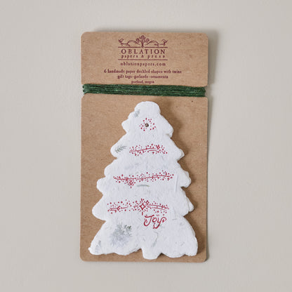 Deckled Tree Gift Tag Set