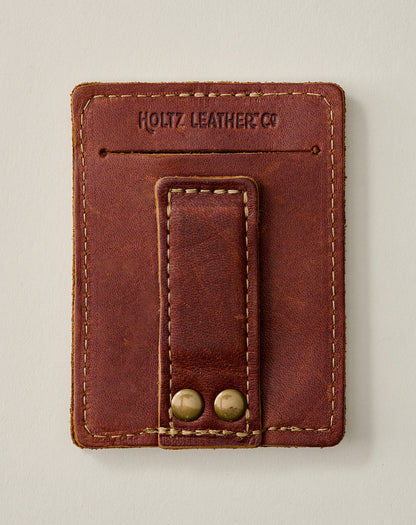 The Levi Fine Leather Horizontal Magnetic Money Clip Wallet