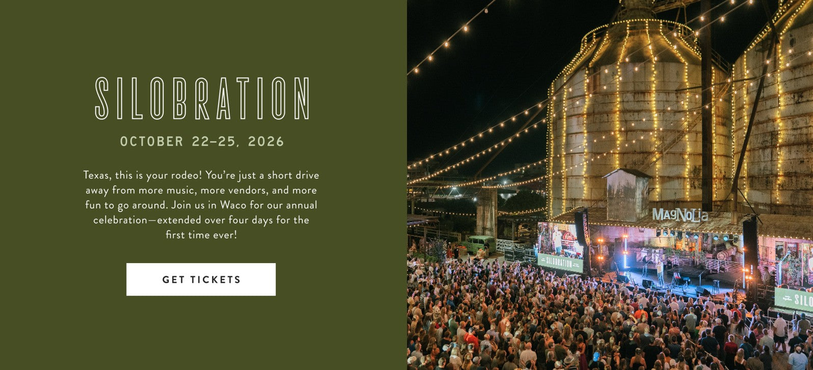 Silobration. October 22-25, 2026. Texas, this is your rodeo! You're just a short drive away from more music, more vendors, and more fun to go around. Join us in Waco for our annual celebration - extended over four days for the first time ever! Get tickets.