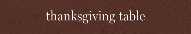 thanksgiving table