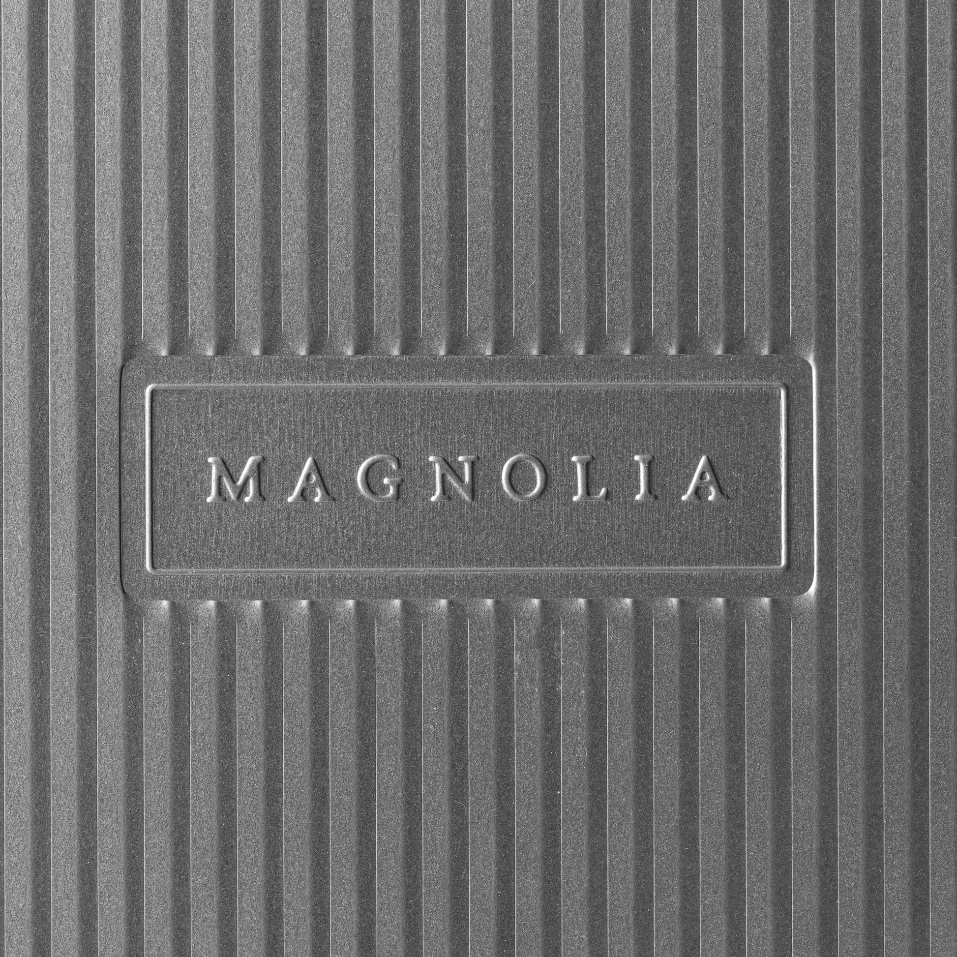magnolia branded non-stick flat cookie sheet