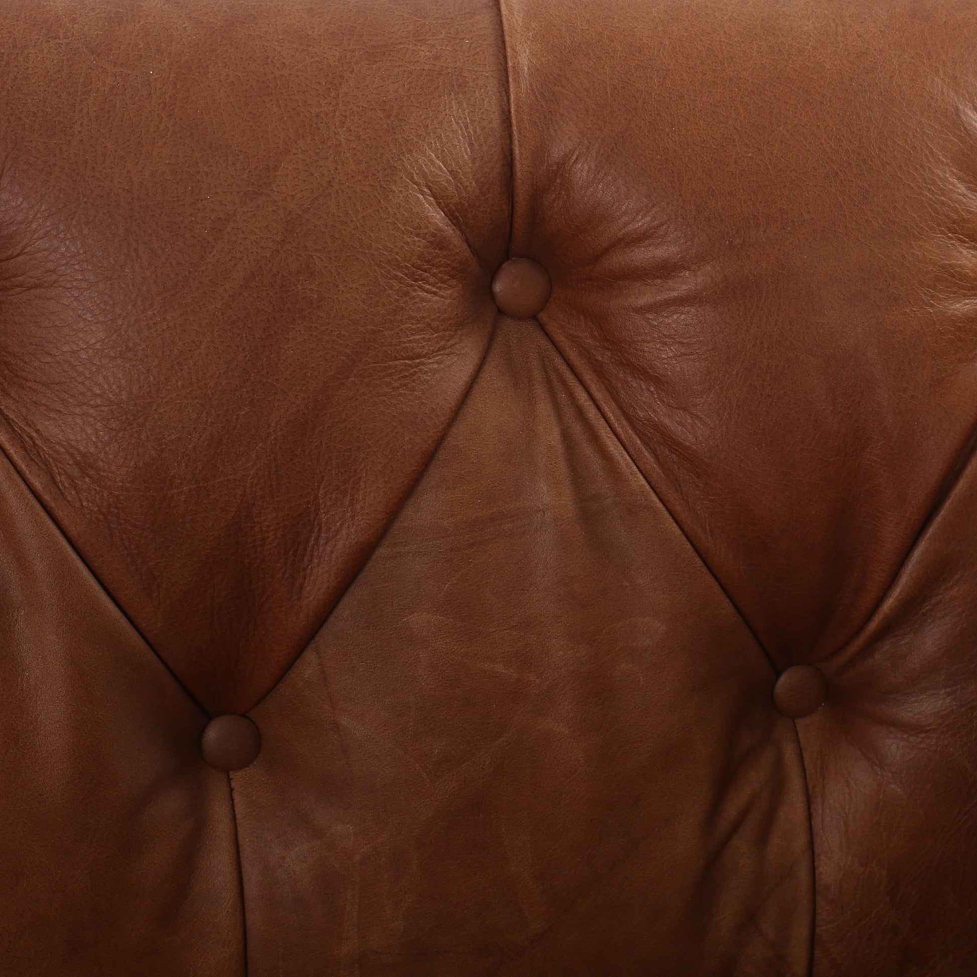 Arlo Leather Sofa close up of buttons on back rest