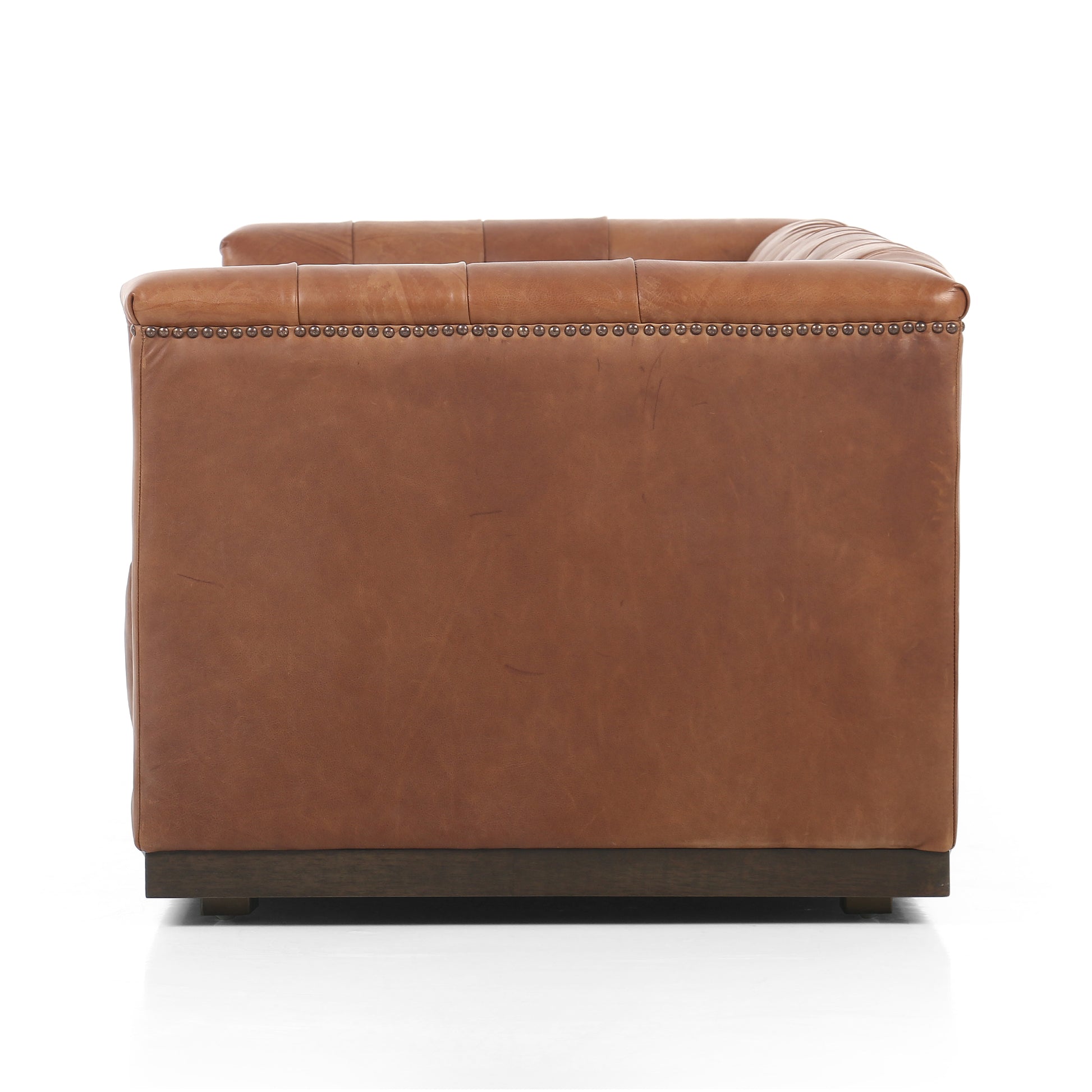 Arlo Leather Sofa side view