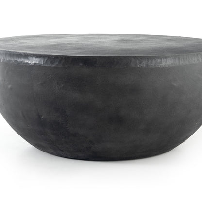 stratton aged metal outdoor coffee table for magnolia