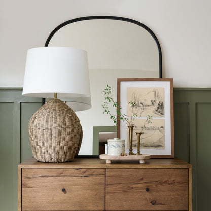 Archer Metal Framed Mirror on a dresser