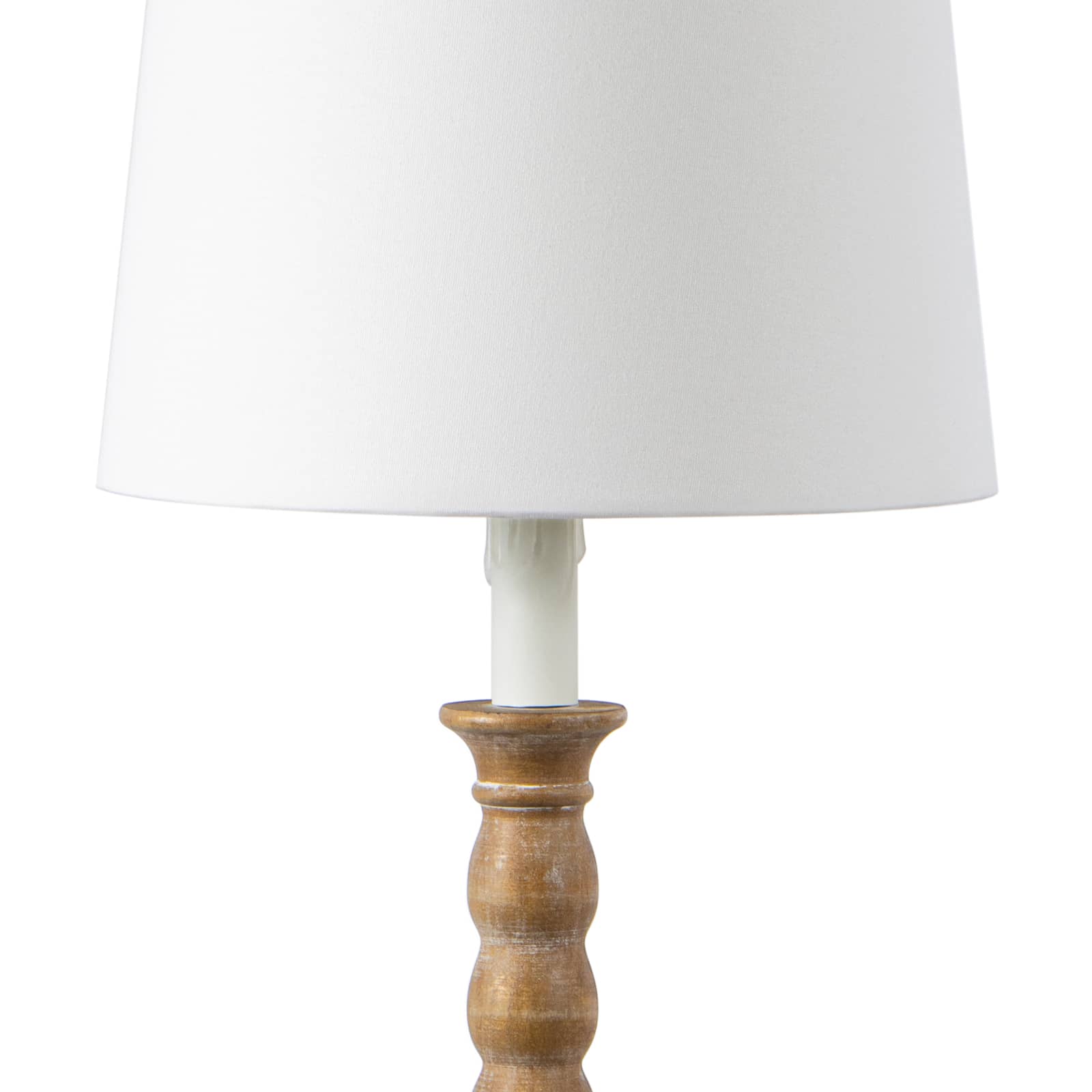Hughes Birch Wood Table Lamp close up 
