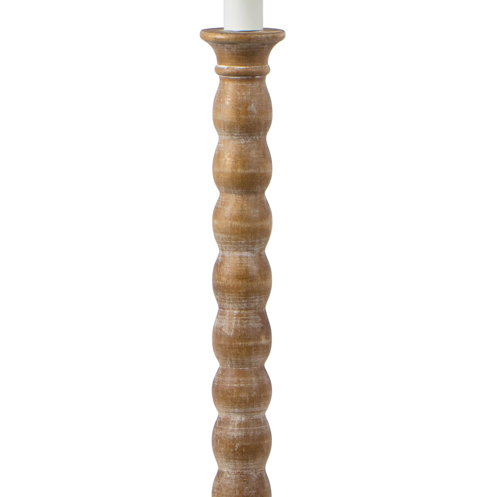 Hughes Birch Wood Table Lamp close up of birch base