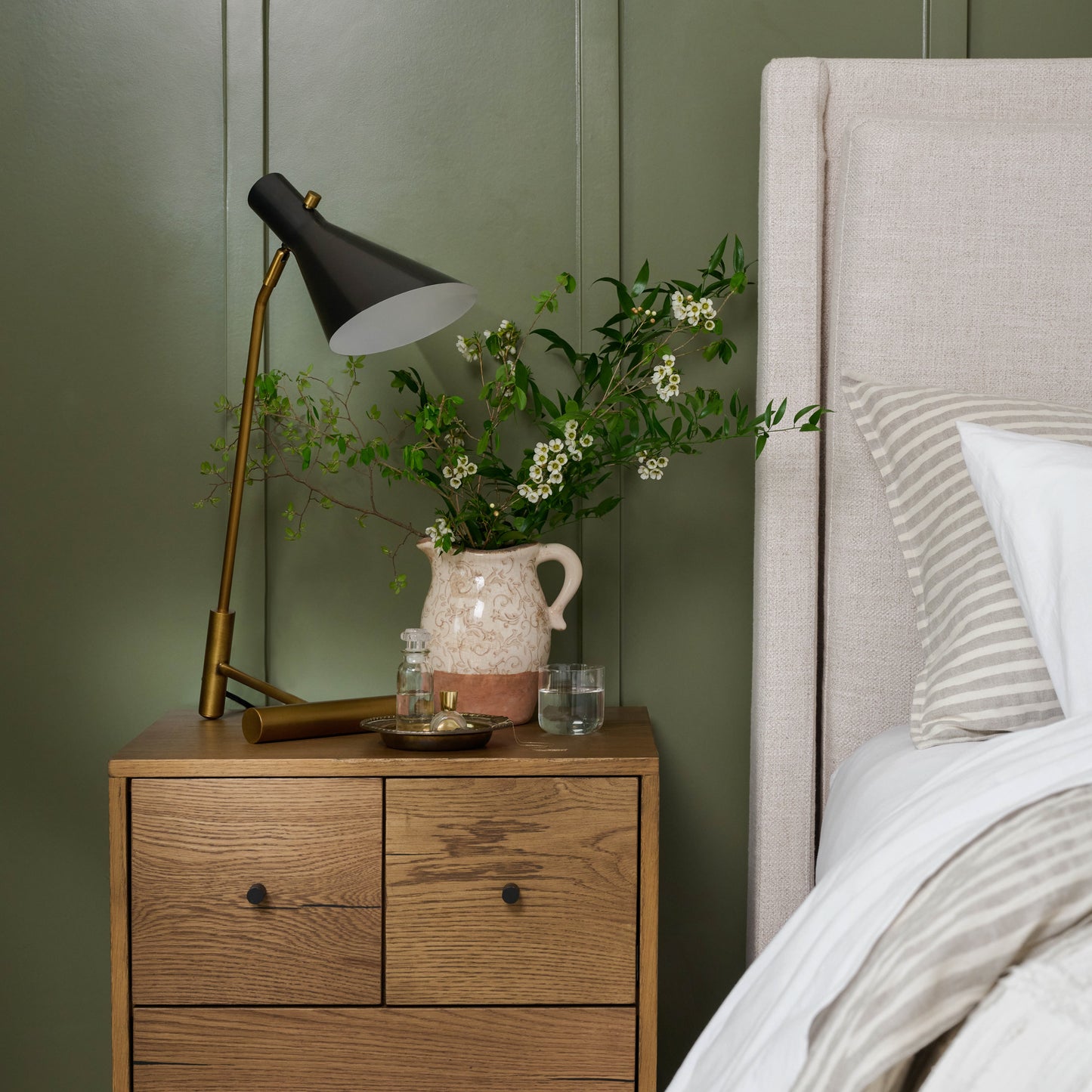 Liam Nightstand in a bedroom