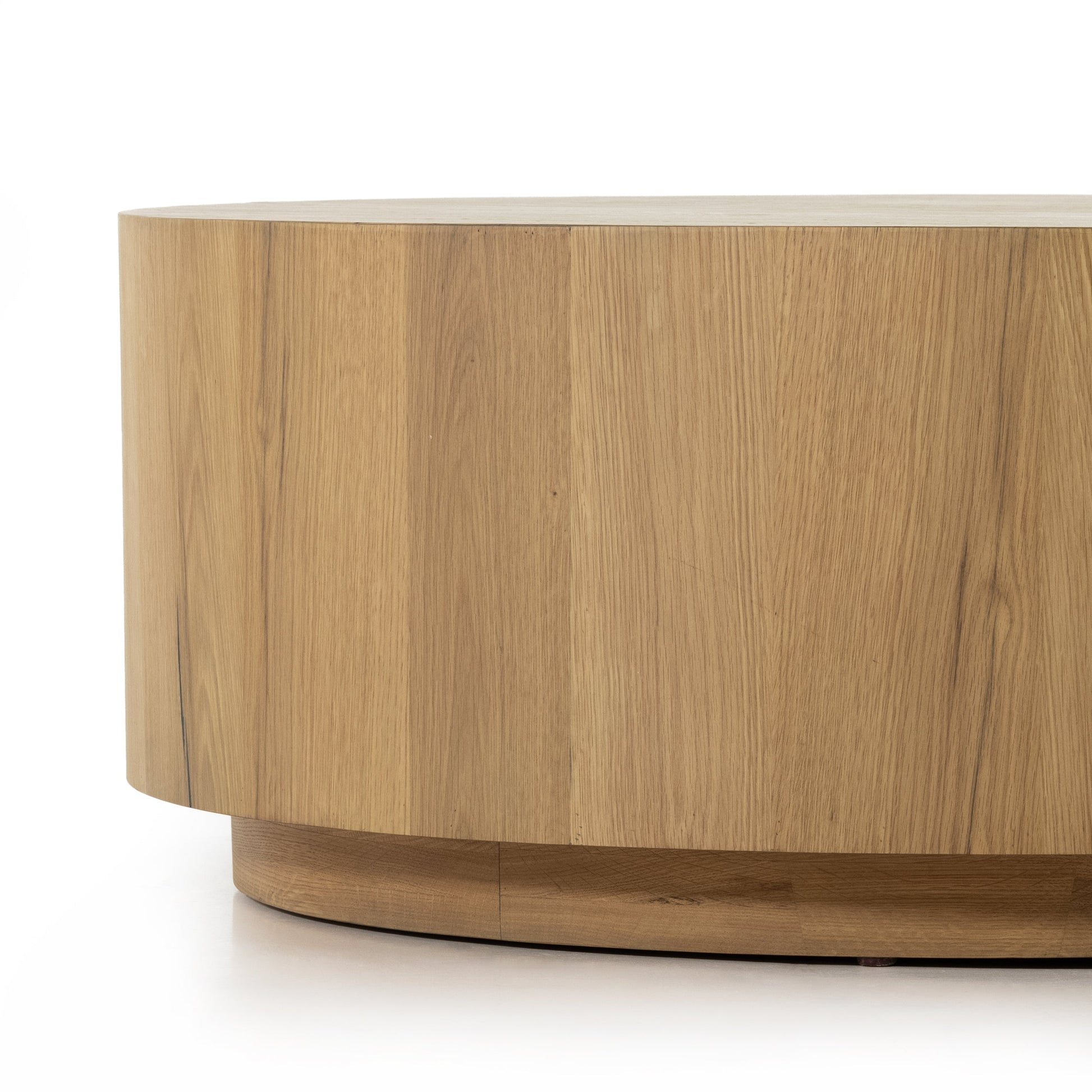 asher round oak veneer coffee table exclusive for magnolia