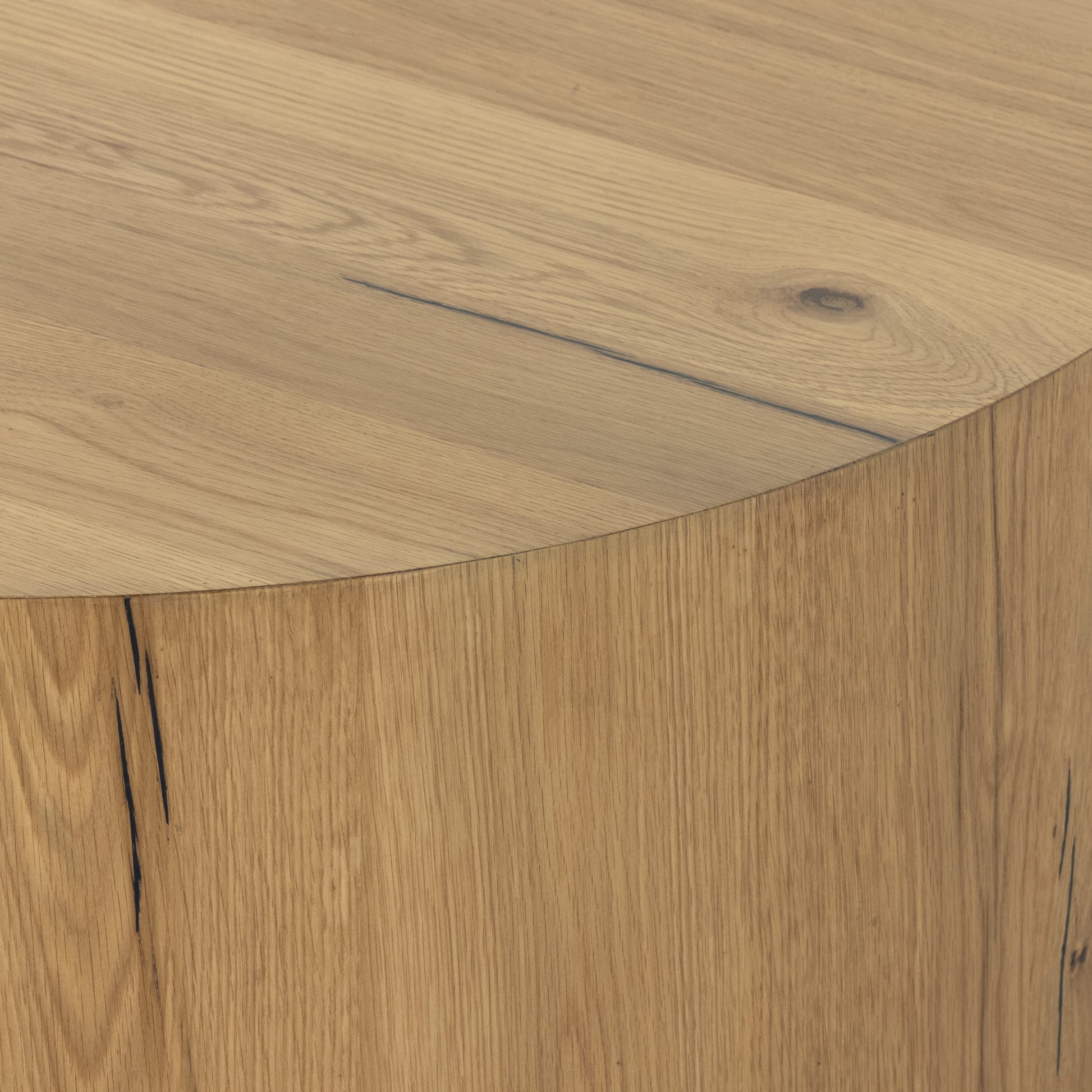 asher round oak veneer coffee table exclusive for magnolia