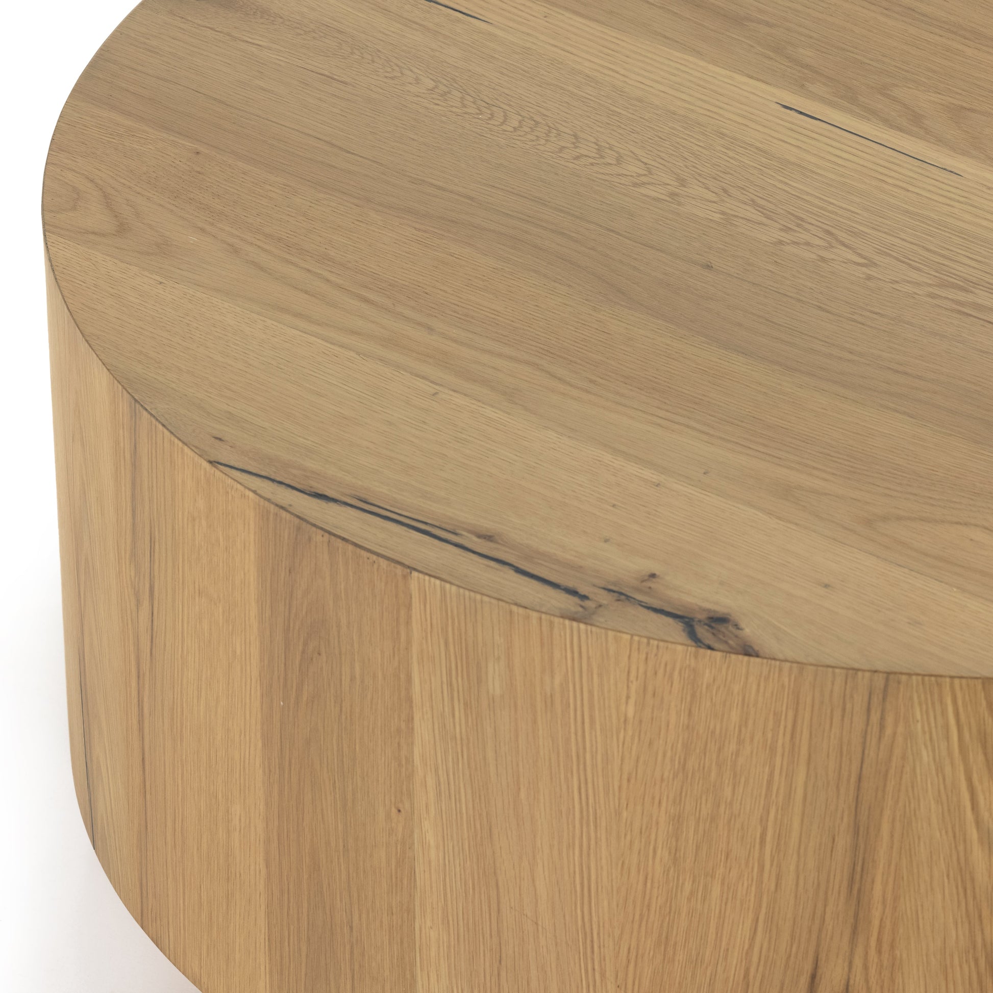 asher round oak veneer coffee table exclusive for magnolia