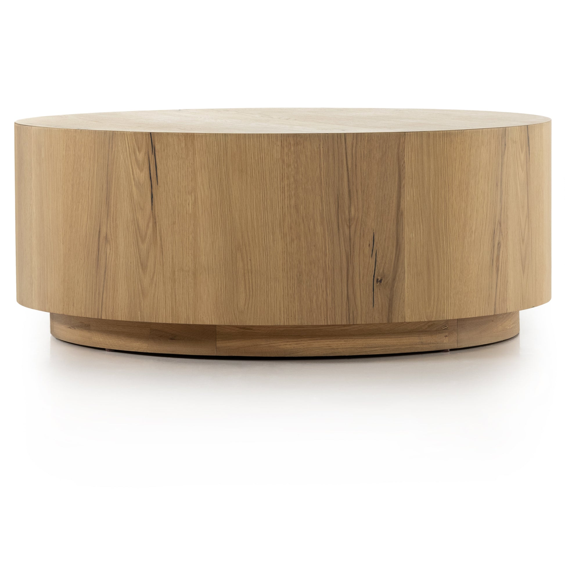 asher round oak veneer coffee table exclusive for magnolia