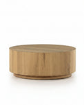asher round oak veneer coffee table exclusive for magnolia