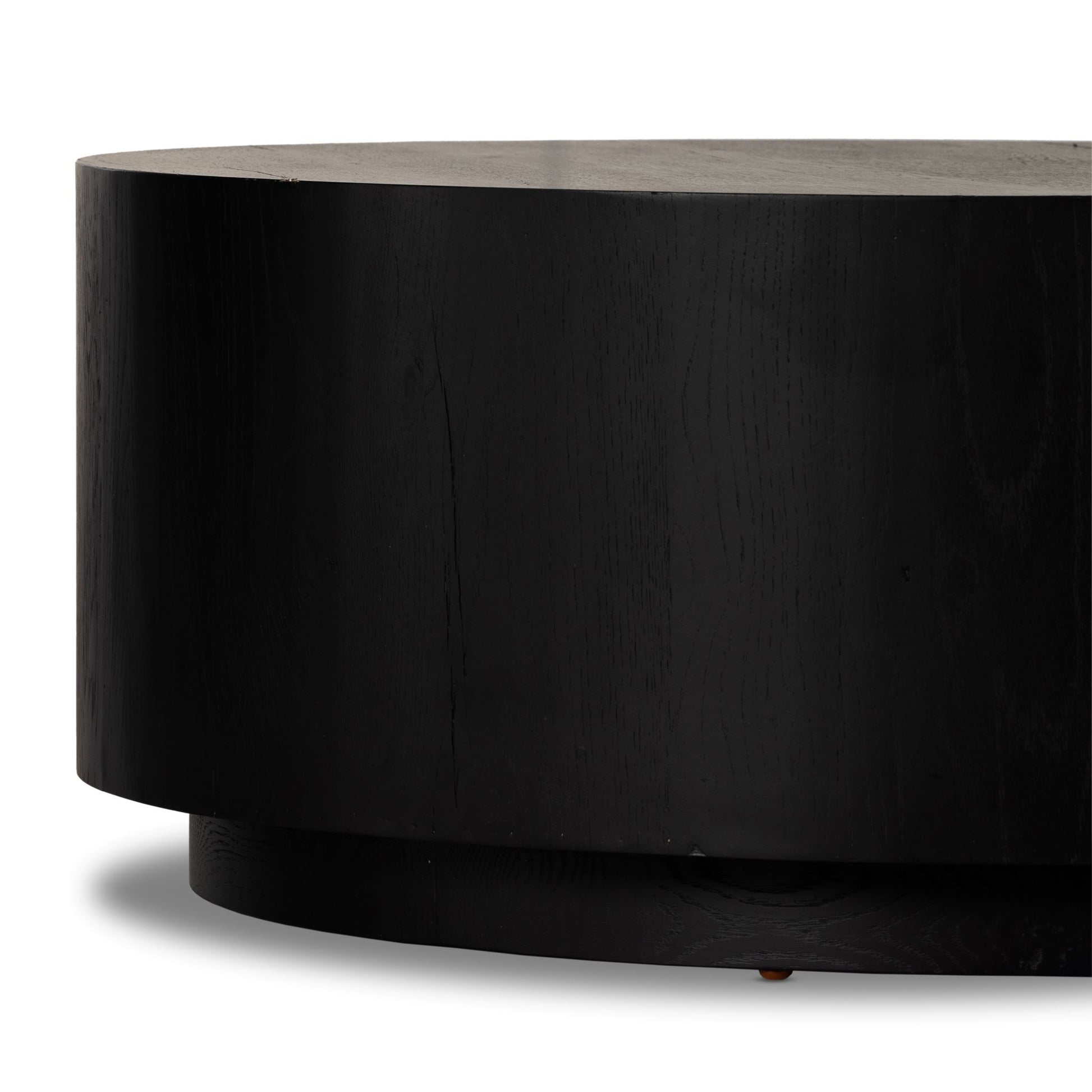 Asher coffee table in black close up of side of table