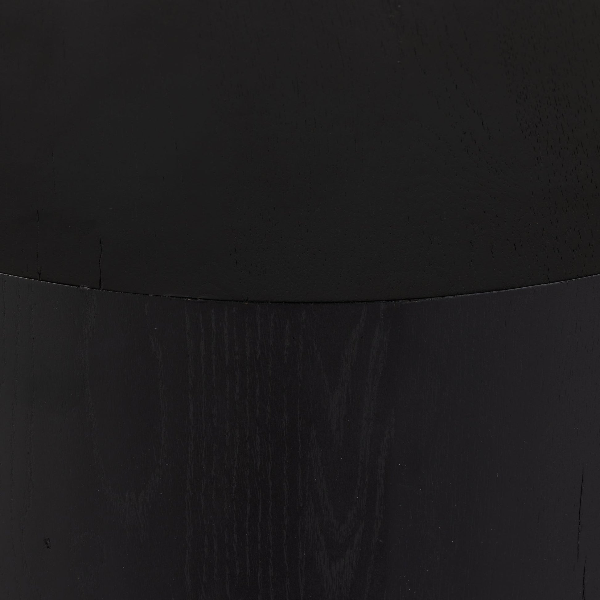 Asher coffee table in black close up of edge of table