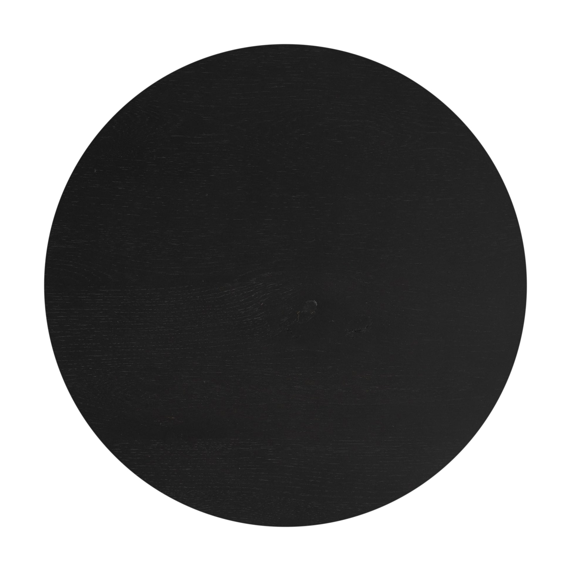 Asher side table in black top view