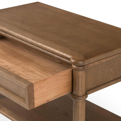 Gabrielle Nightstand close up drawer open