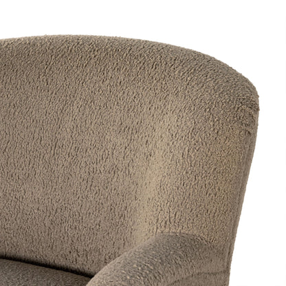 Ruby Chaise Lounge in camel close up of chair back