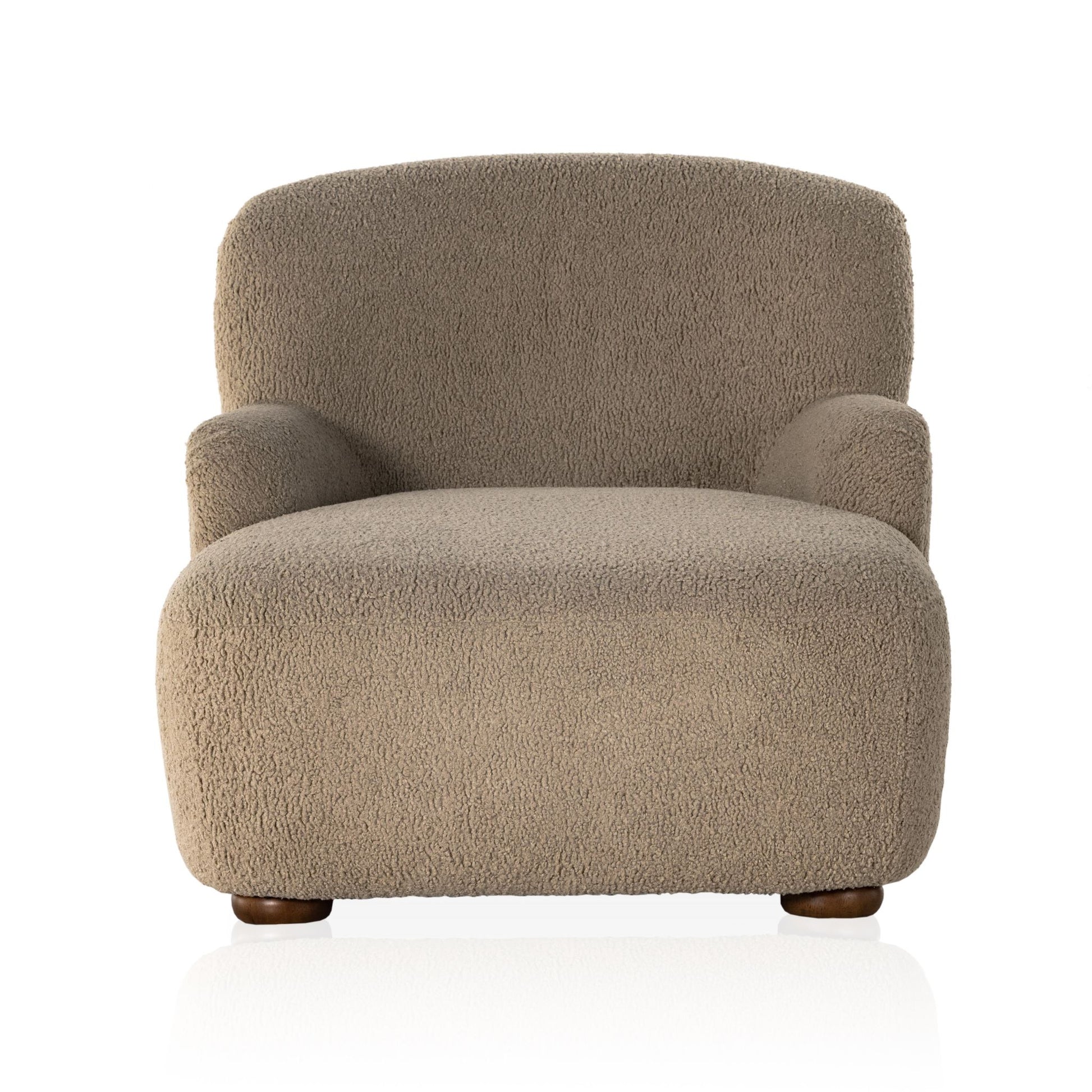 Ruby Chaise Lounge in camel front view