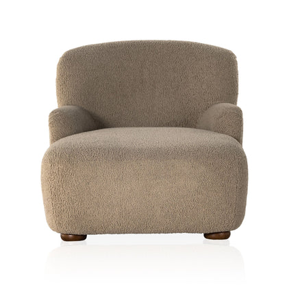 Ruby Chaise Lounge in camel front view