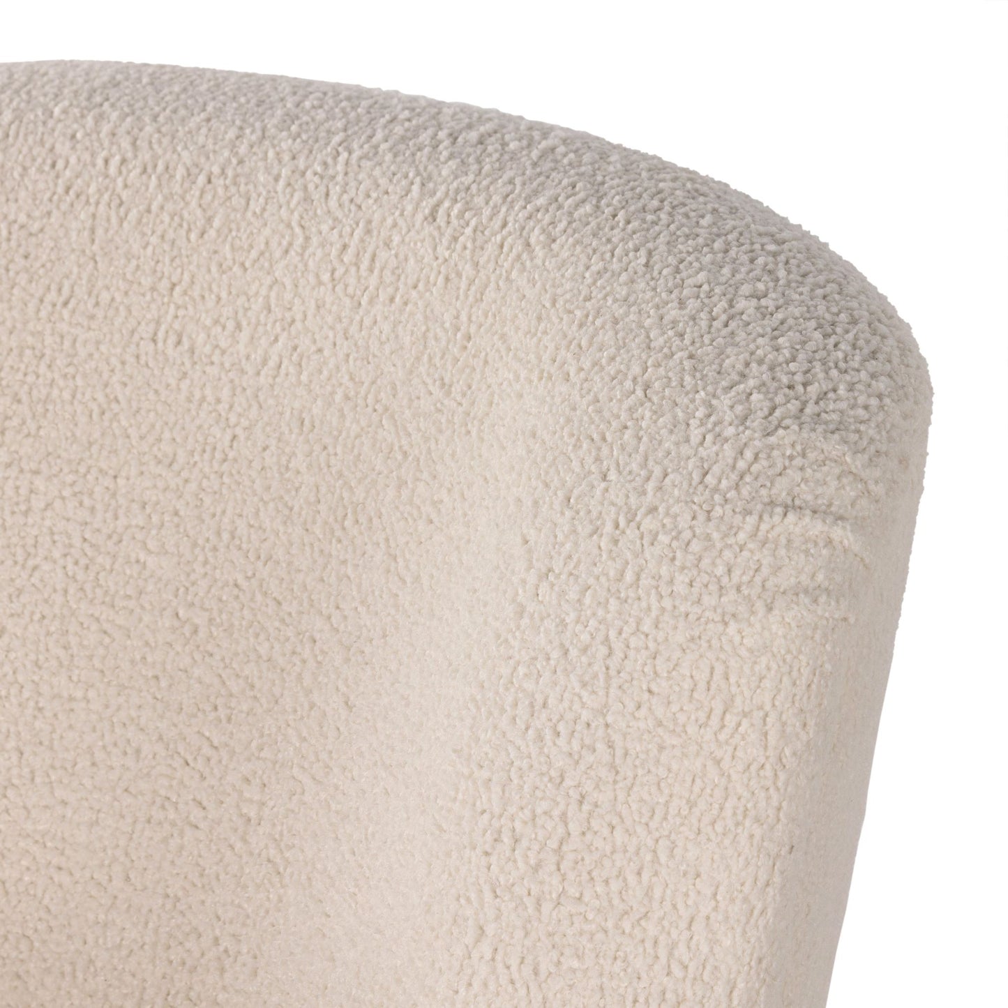 Ruby Chaise Lounge in almond close up of chair back