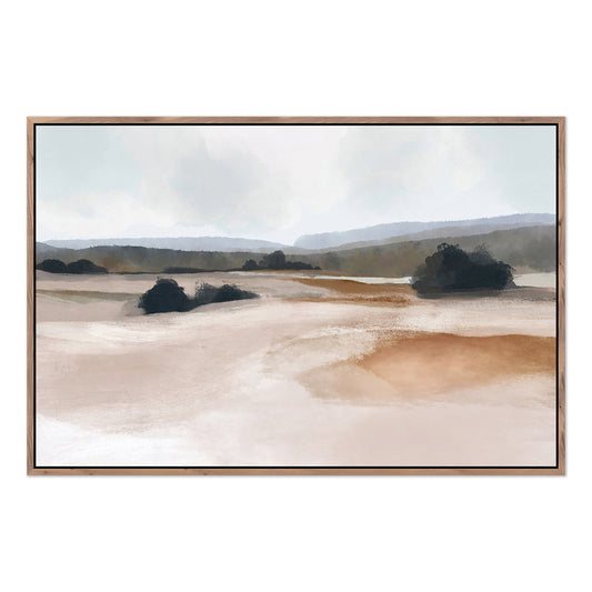 Framed wall art called The Ranch by Dan Hobday