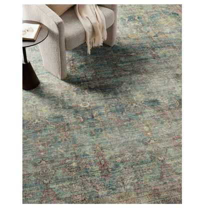 Banks Ocean Spice Rug under a chair