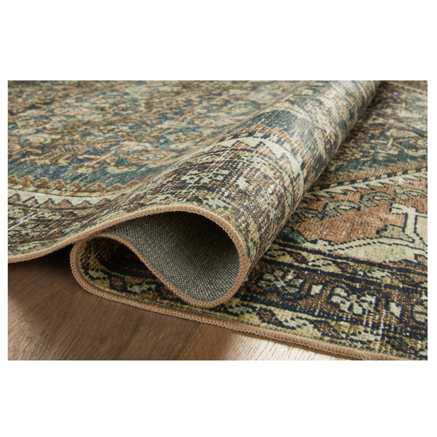 Banks Denim Clay Rug rolled