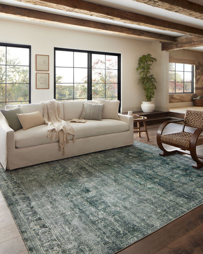 Banks Blue Lagoon Rug in a room
