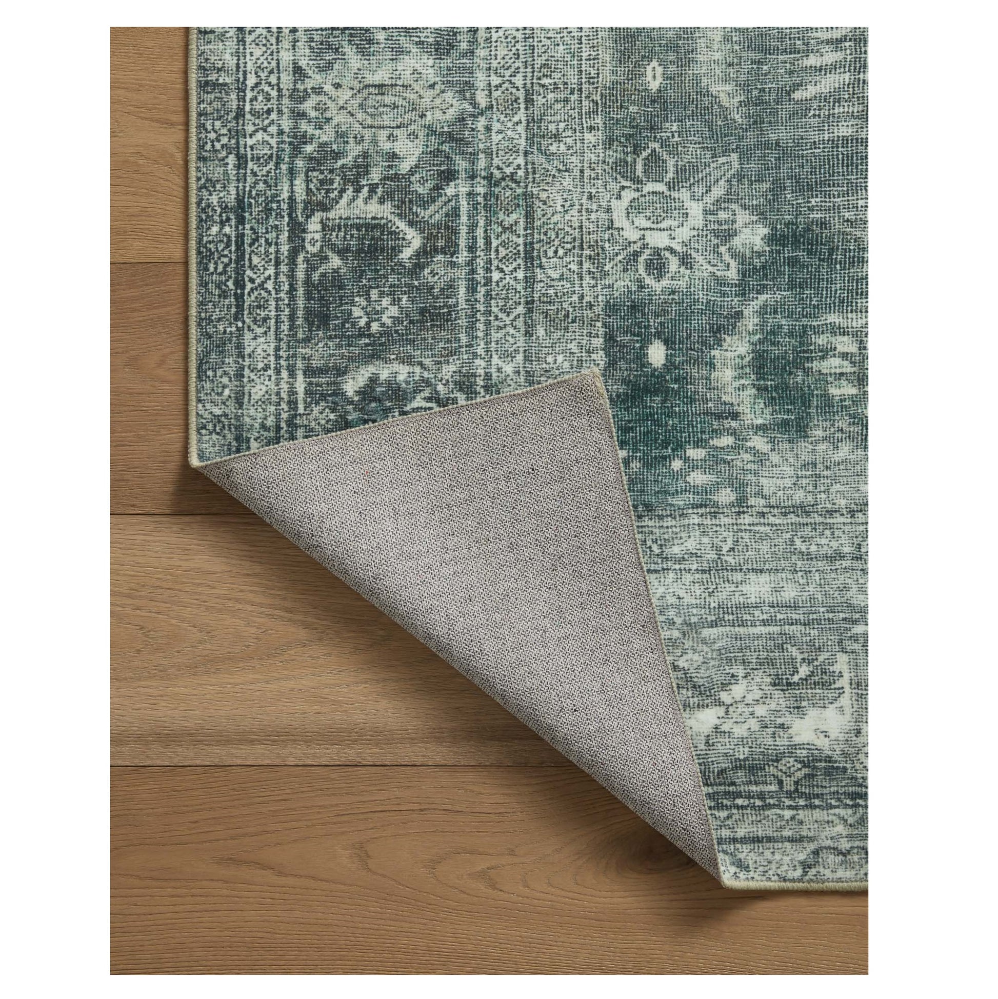Banks Blue Lagoon Rug corner lifted up
