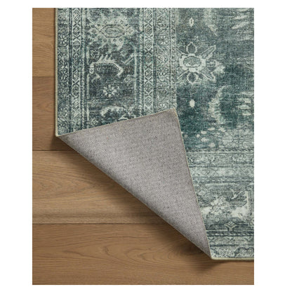 Banks Blue Lagoon Rug corner lifted up