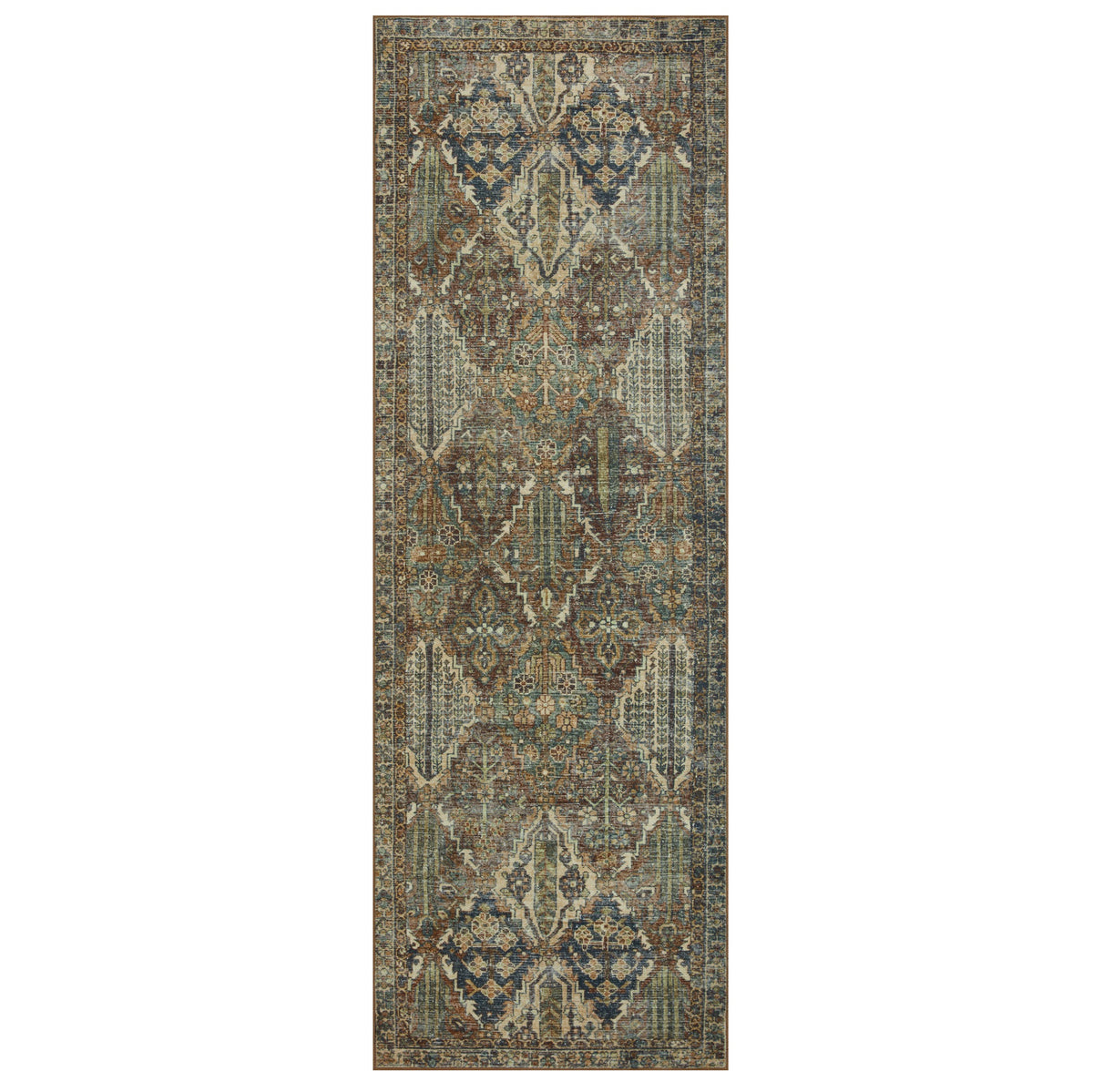 Banks Spice Blue Rug runner