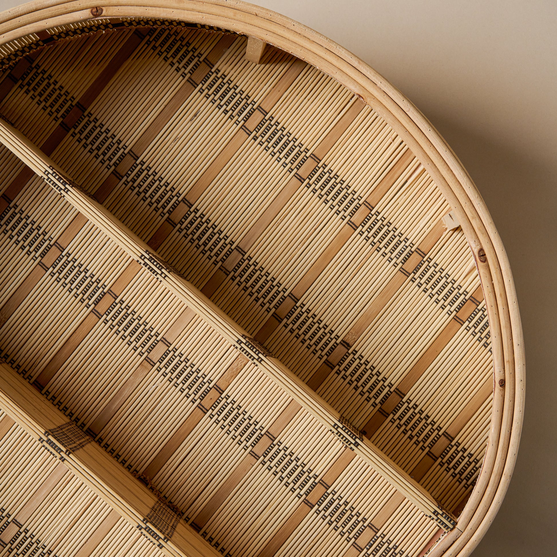 georgia oval rattan wall shelf for magnolia