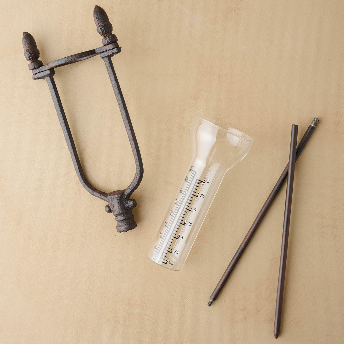 Garden Iron Rain Gauge parts