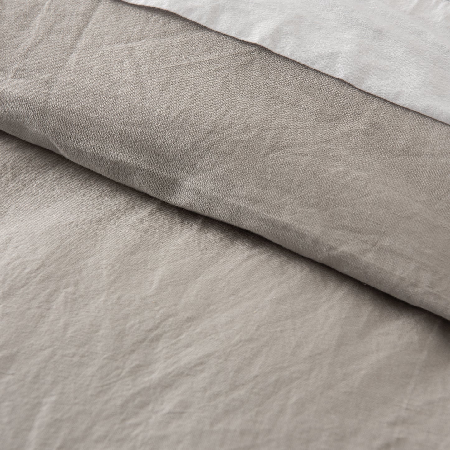 magnolia linen cotton duvet cover bedding in dove grey