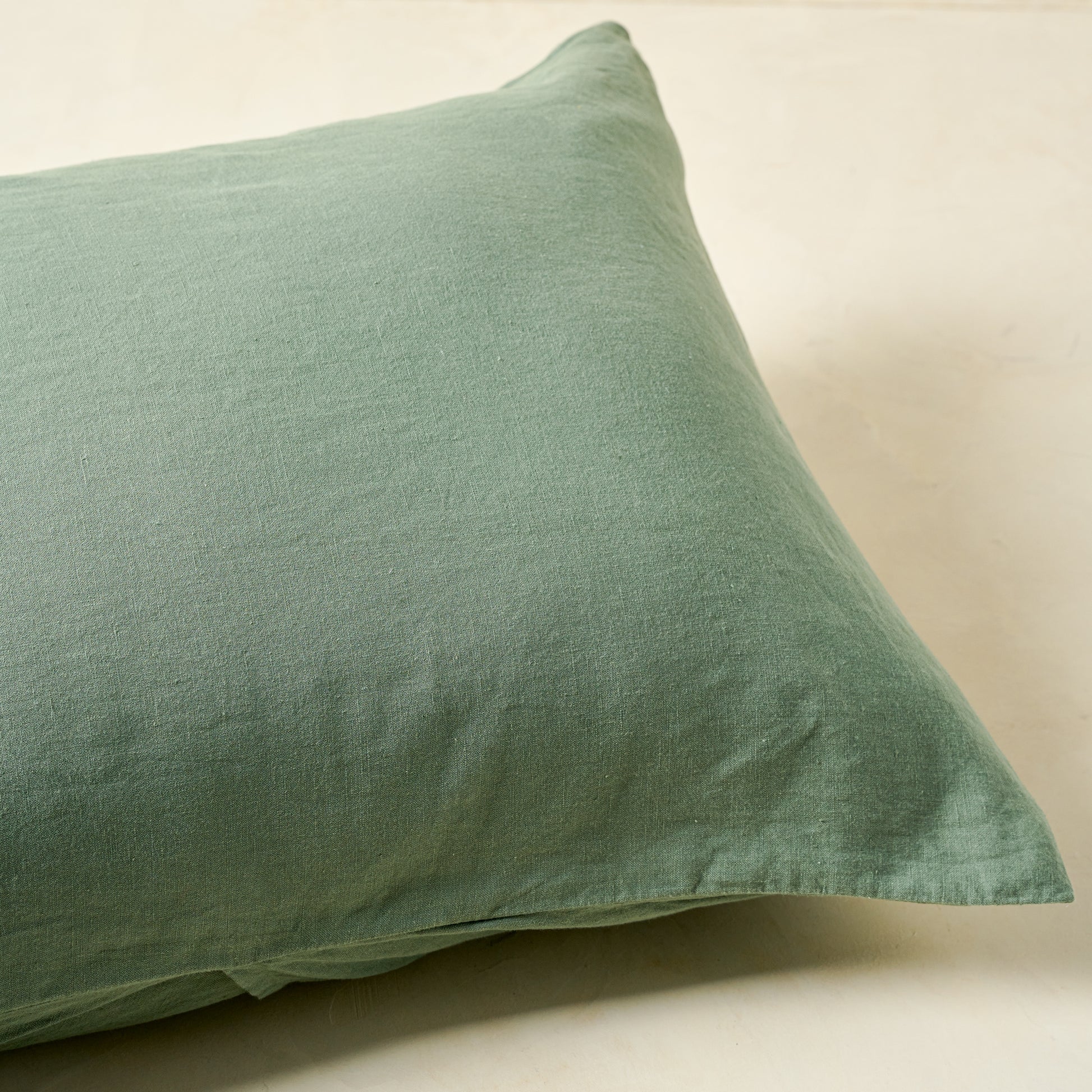 Dusty Green Linen Cotton Sham