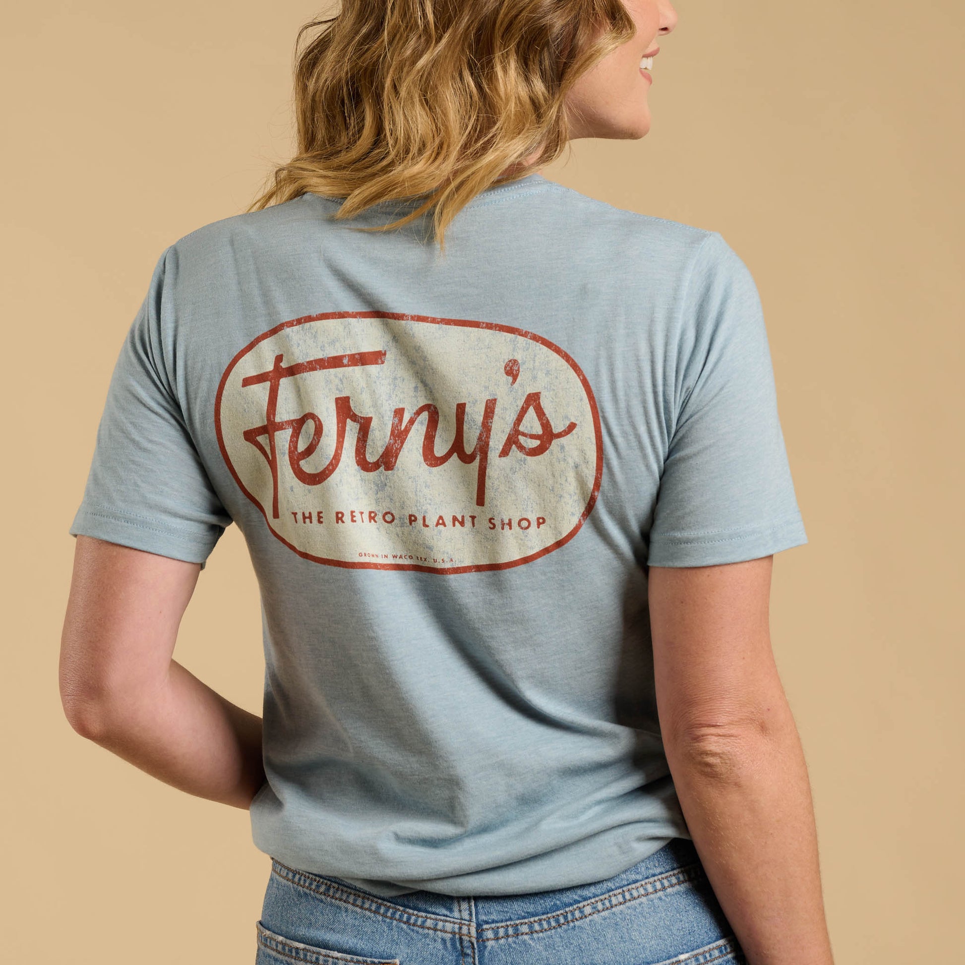 Ferny's Light Blue and Brown Shirt