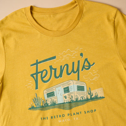 Ferny's Mustard Camper Tee Shirt