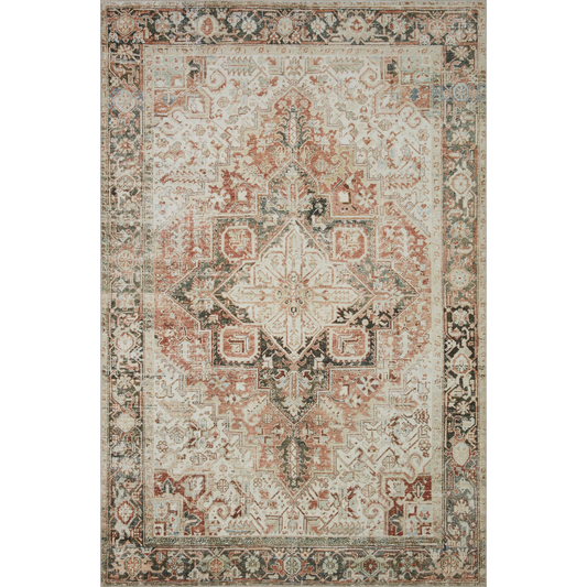 Lenna Rust Charcoal Rug