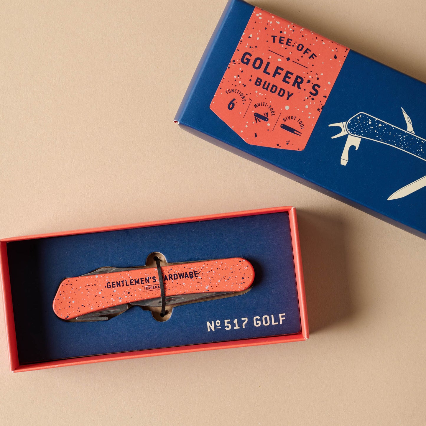 Golfer's Buddy Multi Tool package with top off