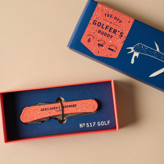 Golfer's Buddy Multi Tool package with top off