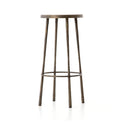 metal bar stool with antique brass finish