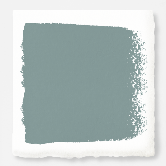 medium grey-aqua blue interior paint swatch