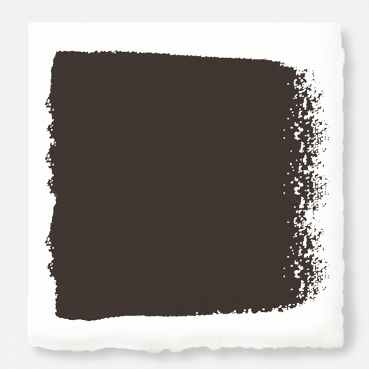 Dark chocolate brown interior paint named moments