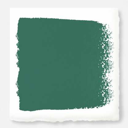 crisp hunter green with golden accents paint named aspen leaf