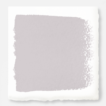 A muted lavender door and cabinet paint named in bloom