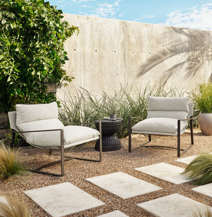 bodie upholstered outdoor sling chair for magnolia