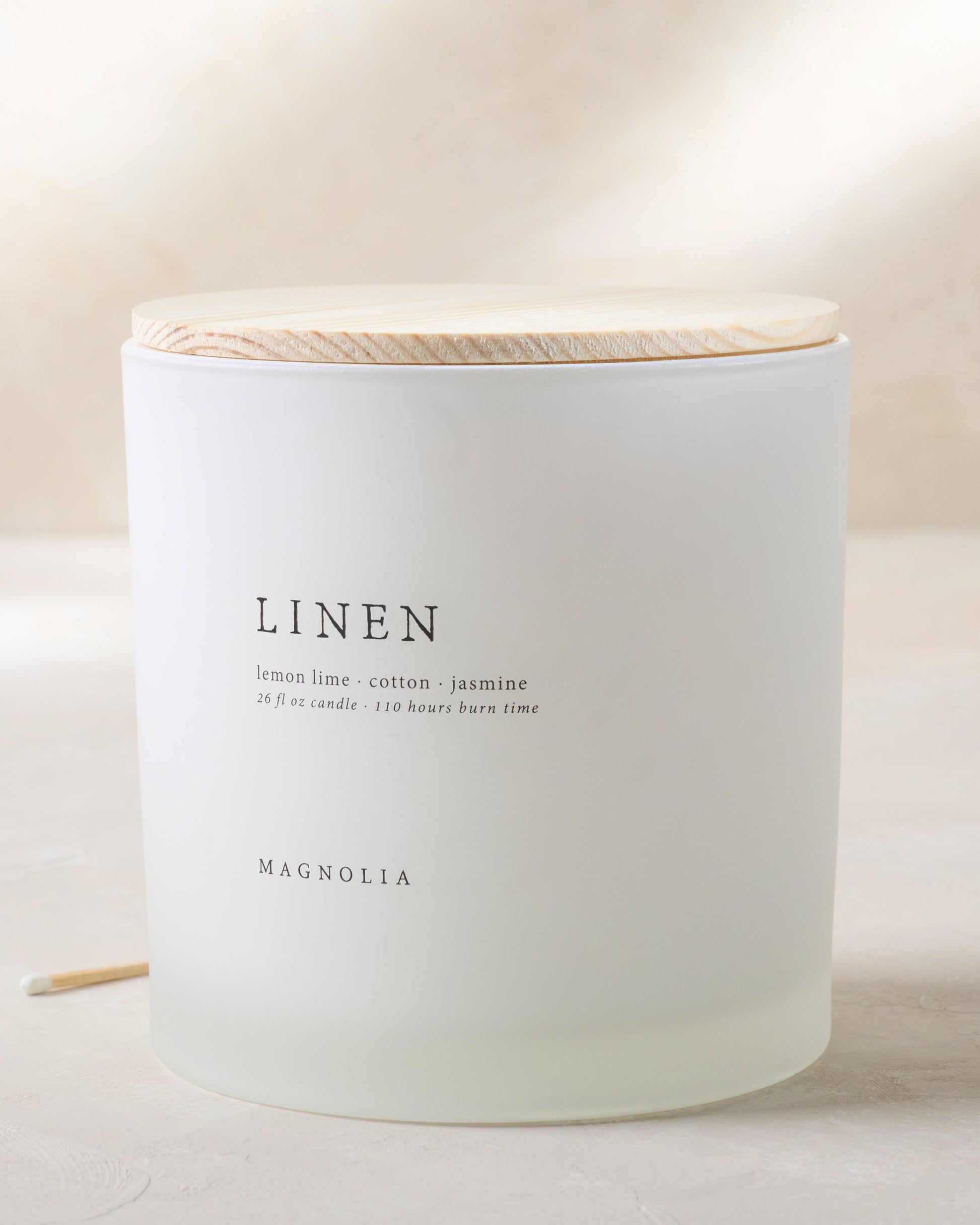 Magnolia Linen Candle