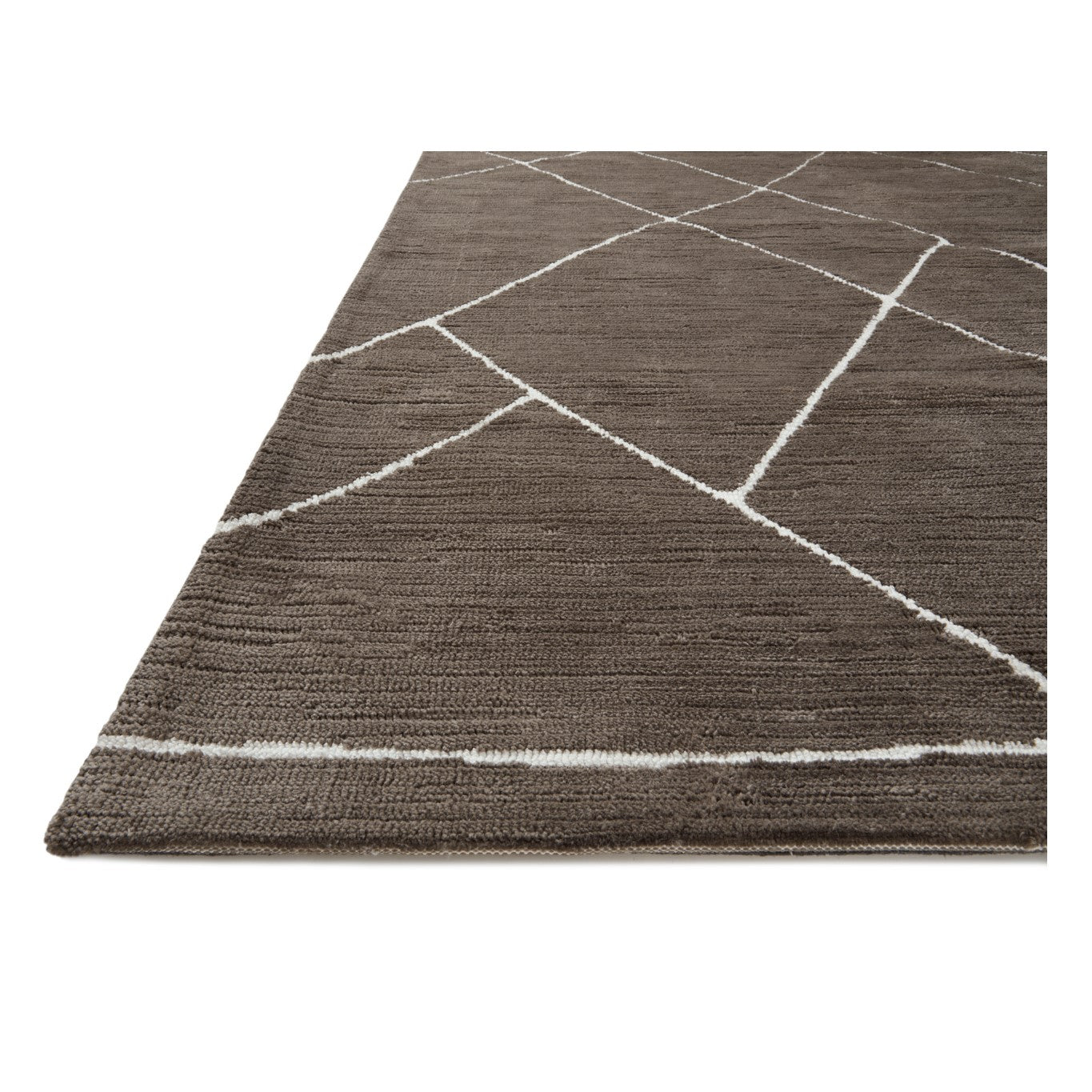 Logan Mocha White Rug