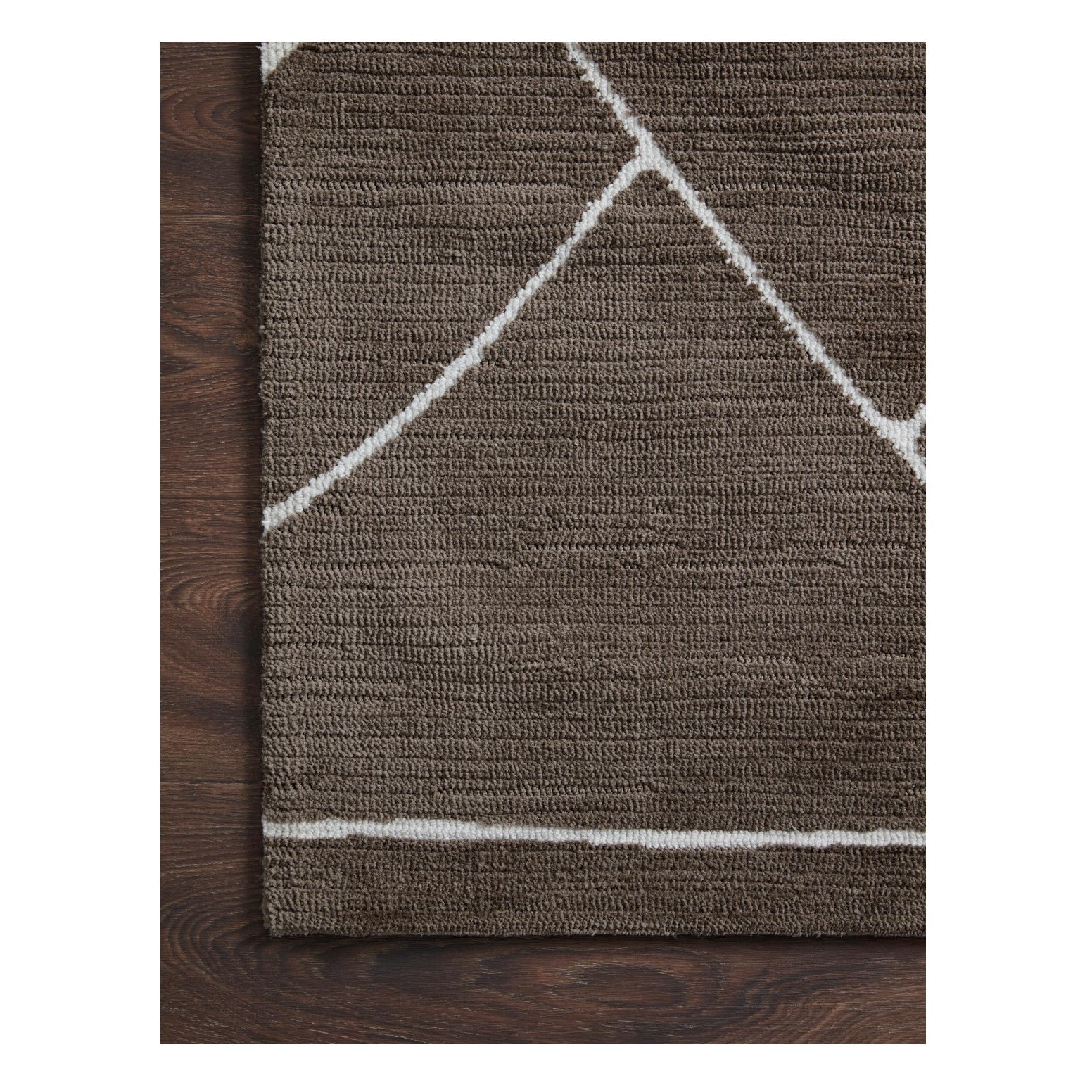 Logan Mocha White Rug